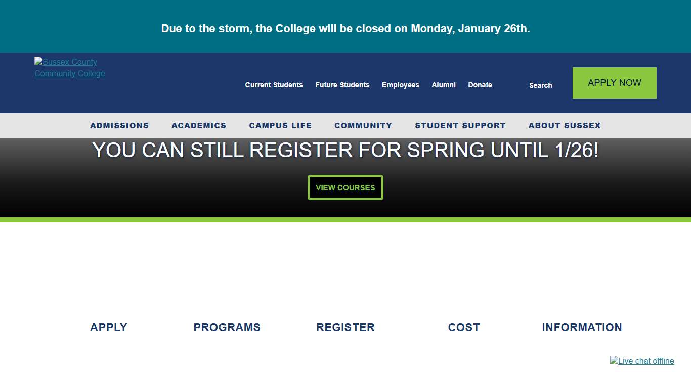 Sussex County Community College Quality Education in NJ