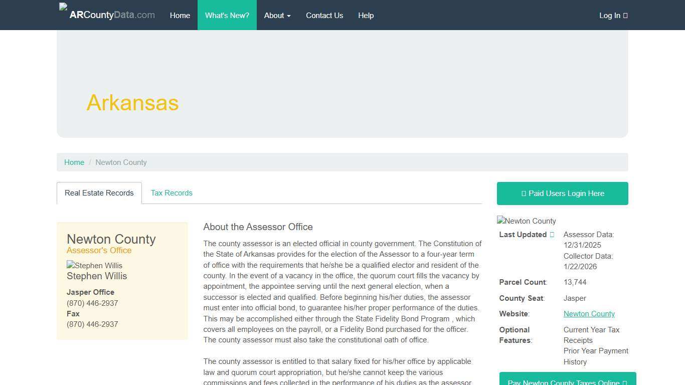 Newton County Arkansas - ARCountyData.com - ARCountyData.com